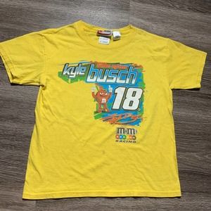Vintage 90s Nascar Kyle Bush M&M Tee Youth M